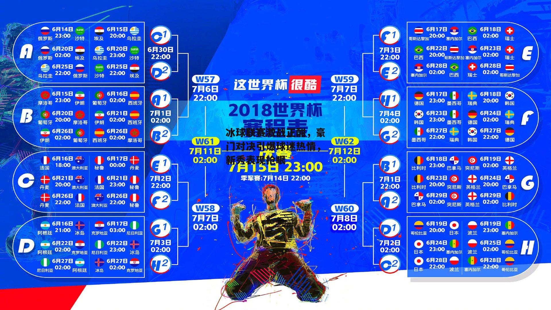 冰球联赛激战正酣，豪门对决引爆球迷热情，新秀表现抢眼